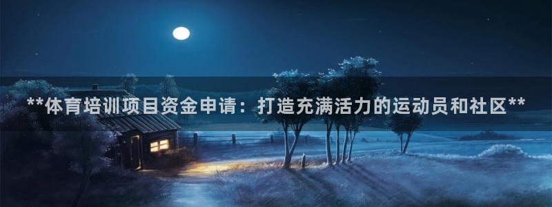 耀世第二关：**体育培训项目资金申请：打造充满活力的