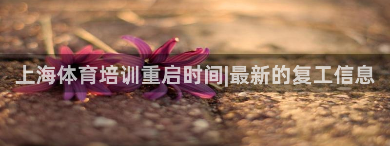 耀世国际平台正规吗可靠吗：上海体育培训重启时间|最新